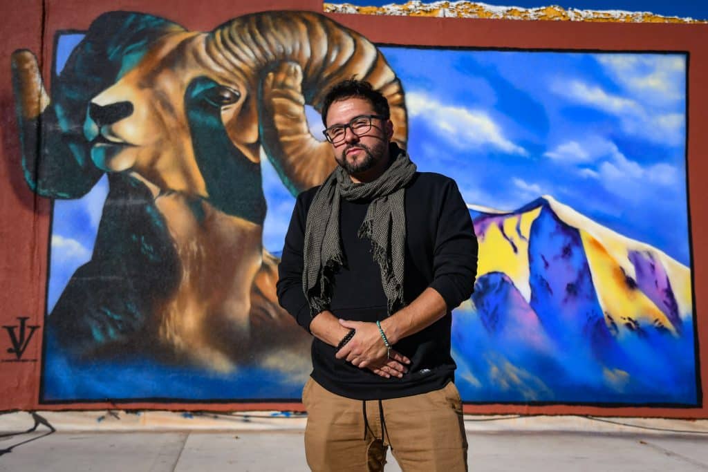 From street artist to artist on the streets, Velasquez brings mural